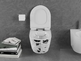 Mexen Lena miska wc Rimless z deską wolnoopadającą slim, duroplast, biała wzór - 30224099