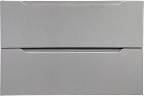 Szafka łazienkowa pod umywalkę wisząca - Szary - 80 cm - STEFANIE