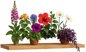 Ścienna półka na kwiaty dąb sonoma M1-F32