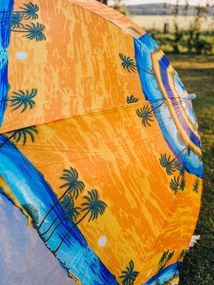 Oranżowo-niebieski parasol OASIS 180 cm