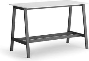 Wysoki stół barowy, 1600 x 800 mm, biały