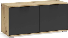 Szafka minimalistyczna na buty dąb artisan + antracyt M8-A28