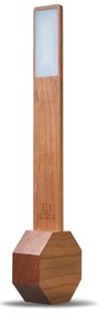 Ciemnobrązowa lampa stołowa LED w dekorze czereśni (wysokość 39,5 cm) Octagon One – Gingko