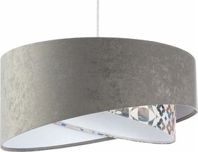 Lampa wisząca ASHES szara/biała