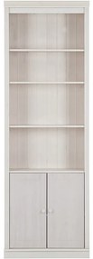 Biały regał z litego drewna sosnowego 74x223 cm Anita – Støraa