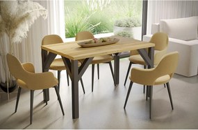 Stół rozkładany BALTIKA 130(240)x90 dąb wotan