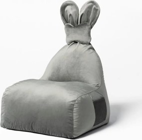 Pufa w kolorze ciemnej szarości FUNNY BUNNY