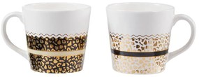 Kamionkowe kubki w biało-złotym kolorze zestaw 2 szt. 300 ml London – Premier Housewares