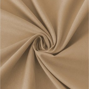PrzytulneMieszkanie.pl Prześcieradło z mikrofibry MICROVELLE beżowe 180x200 cm