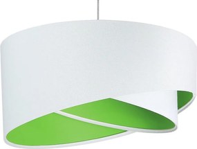 Lampa wisząca GEMSTONE WHITE biała/zielona