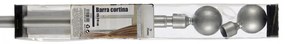 Szary metalowy karnisz VALANCE GLOBE 120-210 cm