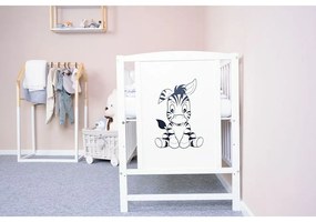 Nowe łóżeczko dziecięce Bea Zebra, białe