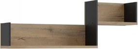Dwupoziomowa półka ścienna w stylu loft Oriental Tree 02