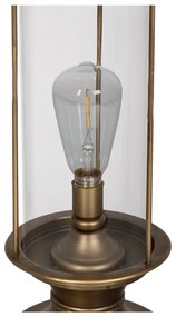 Lampa stołowa LED w kolorze złota ze szklanym kloszem (wysokość 58 cm) – Ixia