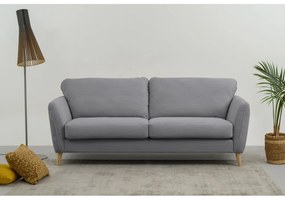 Ciemnoszara sztruksowa sofa 206 cm Paris – Scandic