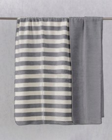 Koc Cosy Home 150x200cm Gray Stripes
