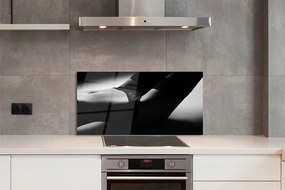 Panel szklany do Kuchni Subtelny Akt: Brzuch Kobiety