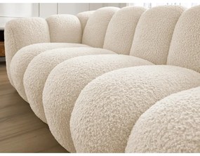 Beżowa sofa z materiału bouclé 232 cm Hippolyte – Bobochic Paris