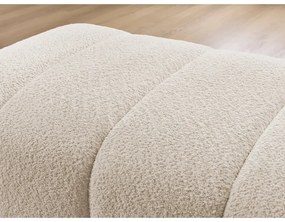 Beżowy podnóżek z materiału bouclé Annecy – Bobochic Paris