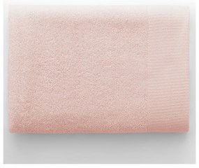 Jasnoróżowy bawełniany ręcznik kąpielowy frotte 70x140 cm Amari – Restilo