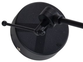 Lampa wisząca Czarna z aksamitnym kloszem Taupe 35 cm - Blitz klasyczny/Antyczny Oswietlenie wewnetrzne