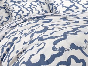 PrzytulneMieszkanie.pl PrzytulneMieszkanie.pl Bawełniana pościel MAGIC SKY biało-niebieska Rozmiar pościeli: 70 x 90 cm | 140 x 200 cm