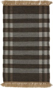 Czarny dywan dwustronny tkany ręcznie 60x90 cm Barani – Kave Home