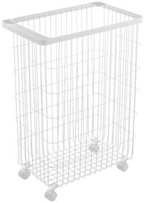 Biały metalowy kosz na pranie 55 l Tower – YAMAZAKI