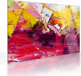 Obraz na szkle abstrakcji - malarstwo (70x50 cm)