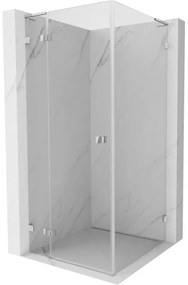 Mexen Lunar L kabina prysznicowa uchylna lewa 100 x 100 cm, transparent, chrom - 834L-100-100-01-00-L