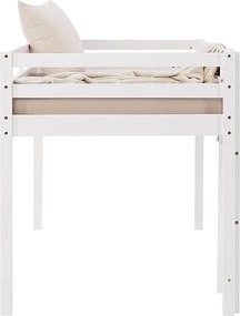 Łóżko piętrowe 90x200 cm białe