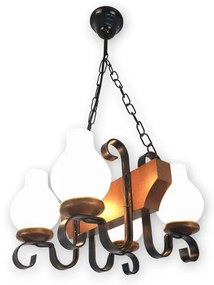 Brilagi - Żyrandol na łańcuchu QUEEN 4xE14/40W/230V buk/orzech