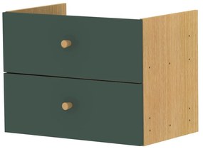 Zielony element regału modułowego 43x33 cm Z Cube – Tenzo