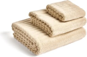 Beżowy bawełniany ręcznik kąpielowy frotte 70x140 cm Navira – Kave Home