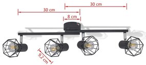 Regulowana lampa sufitowa LED loft - EX14-Toni