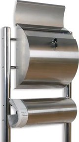 Skrzynka na listy stojąca ze stali nierdzewnej