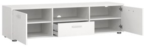 Biała szafka pod TV 147x38 cm Media – Tvilum
