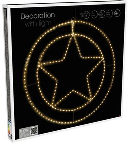 Świąteczna dekoracja wisząca LED Trinket Star 270 LED, 52 cm