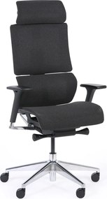 Krzesło biurowe z oparciem równoważącym PHOENIX, czarny