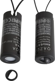 System 12V czarny 10m z 5 reflektorami gruntowymi z LED IP44 - Voltaire Linsey