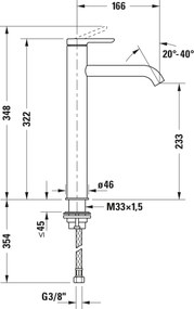 Duravit C.1 Einhebel-Waschtischmischer XL