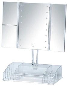 Lustro z oświetleniem/powiększające (3x) kosmetyczne 34,5x39 cm Fanano – Wenko