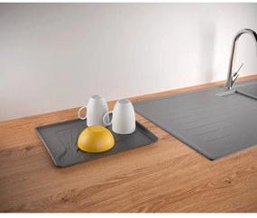 Ciemnoszary ociekacz ze stali nierdzewnej Metaltex Aquatexplus Lava