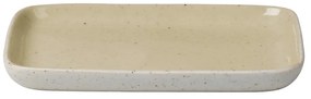 Beżowy ceramiczny talerz do serwowania Blomus Sablo, 13,5x10 cm