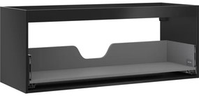 Mexen Box-A korpus szafki podumywalkowej 120 cm, 1 szuflada, czarny mat - 91AX0-1200-470-1-71