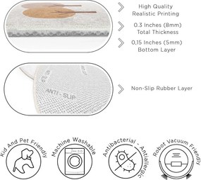 Beżowy dywan dziecięcy odpowiedni do prania ø120 cm Tractor World – Mila Home