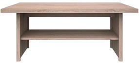 Ława z Półką Drewniana do Salonu ELEGO 115 cm Dąb sonoma Nowoczesna