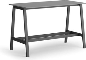 Wysoki stół barowy, 1600 x 800 mm, grafitowy
