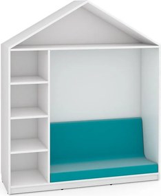 Domek - biblioteczka Feria biały