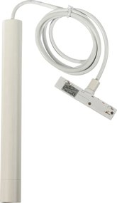 Nowoczesna biała lampa wisząca do systemu szynowego jednofazowego - Slimline Keno